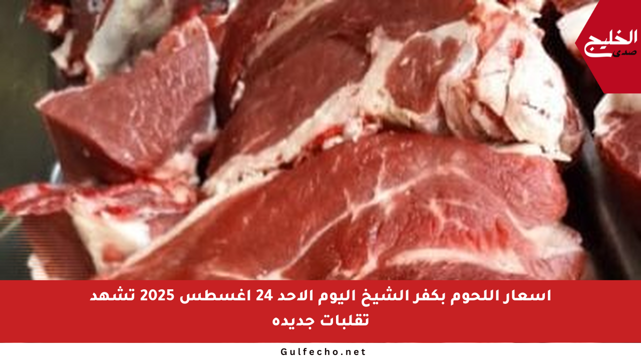 أسعار اللحوم بكفر الشيخ اليوم الأحد 24 أغسطس 2025 تشهد تقلبات جديدة